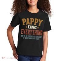 Pappy Knows Everything Humorous FatherS Day Pappy Kids T-Shirt thumb 2