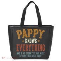 Pappy Knows Everything Humorous FatherS Day Pappy Tote Bag thumb 0