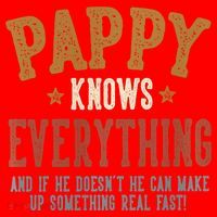 Pappy Knows Everything Humorous FatherS Day Pappy Santa Hat thumb 1