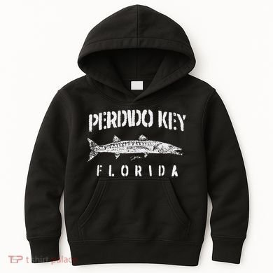 Perdido Key Fl Great Barracuda Kids Hoodie