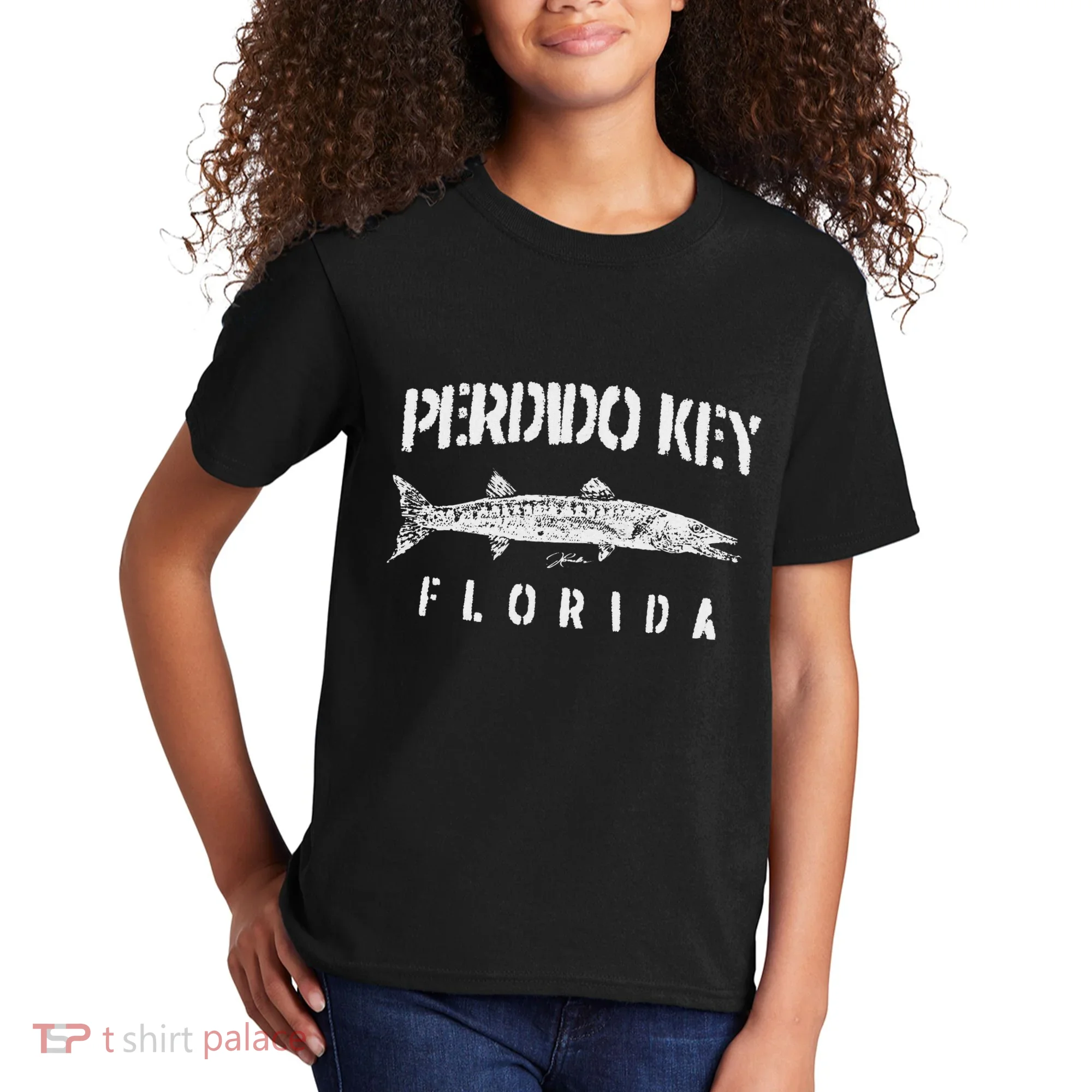 Perdido Key Fl Great Barracuda Kids T-Shirt