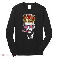 Party King Funny Coronation King Charles Union Jack & Crown Long Sleeve Shirt thumb 0