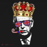 Party King Funny Coronation King Charles Union Jack & Crown Toddler Hoodie thumb 2