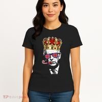 Party King Funny Coronation King Charles Union Jack & Crown Women's T-Shirt thumb 4