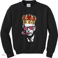 Party King Funny Coronation King Charles Union Jack & Crown Kids Sweatshirt thumb 0