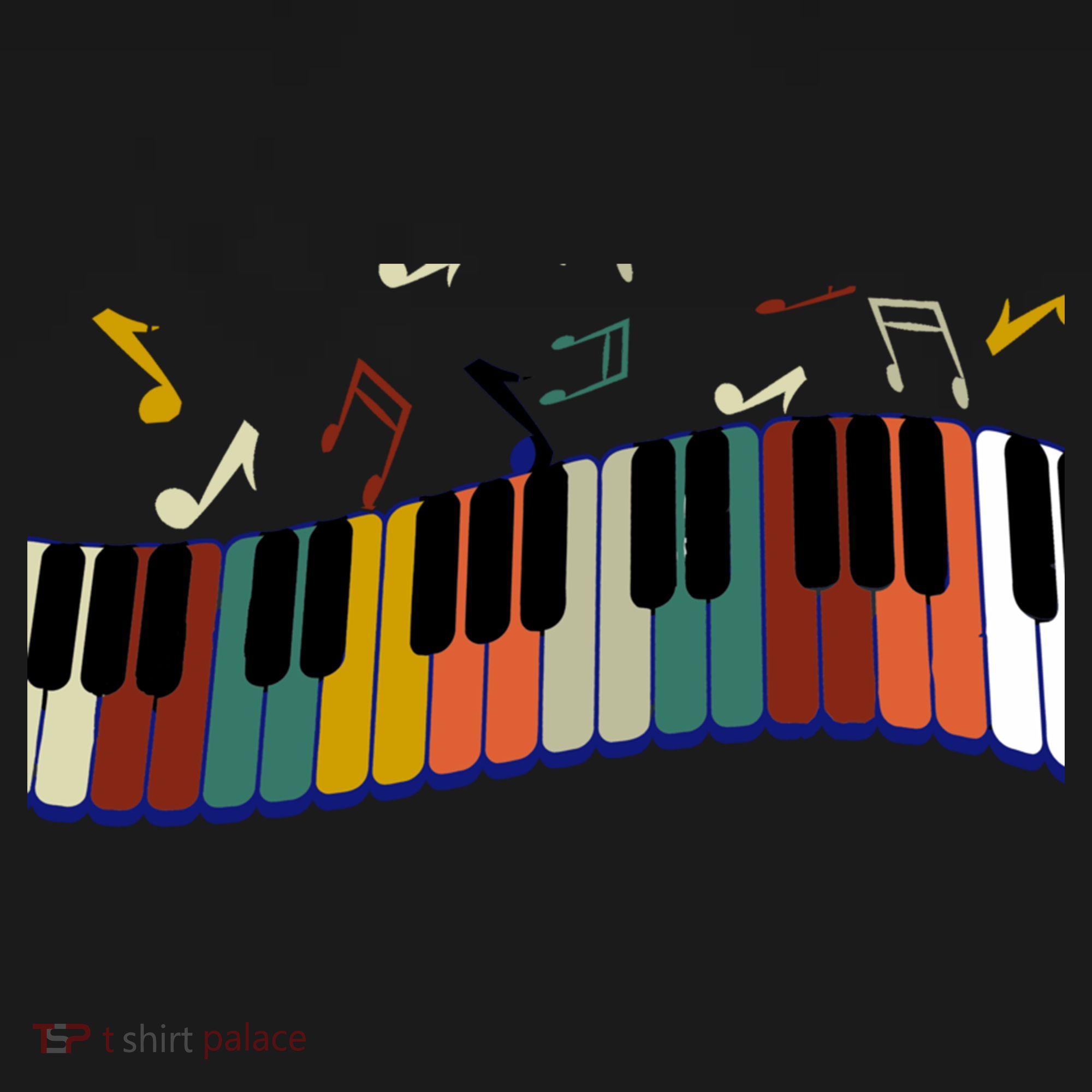 Piano Keyboard For Piano Player Keyboardist Gift USA-Made Doggie Bandana