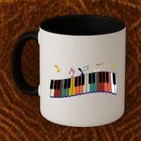 Piano Keyboard For Piano Player Keyboardist Gift Coffee Mug thumb 2