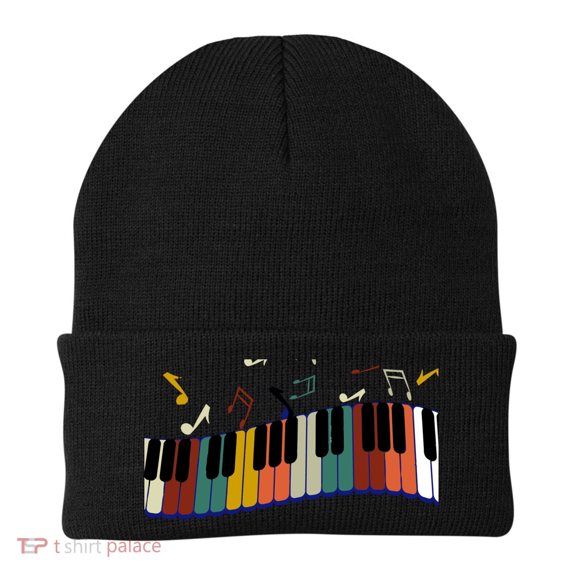 Piano Keyboard For Piano Player Keyboardist Gift Beanie
