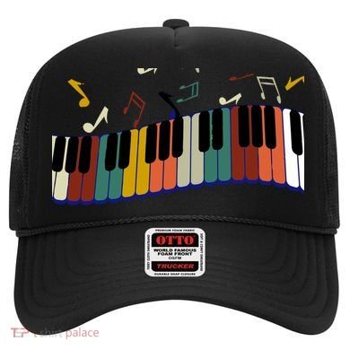 Piano Keyboard For Piano Player Keyboardist Gift Hat