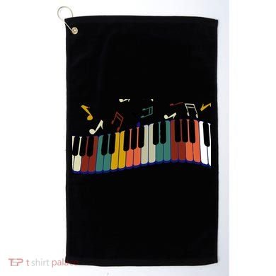 Piano Keyboard For Piano Player Keyboardist Gift Golf Towel