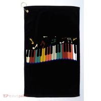 Piano Keyboard For Piano Player Keyboardist Gift Golf Towel thumb 0