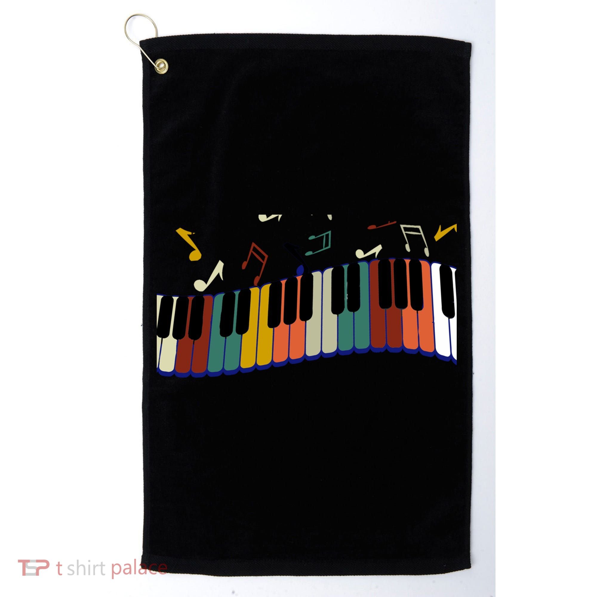 Piano Keyboard For Piano Player Keyboardist Gift Golf Towel