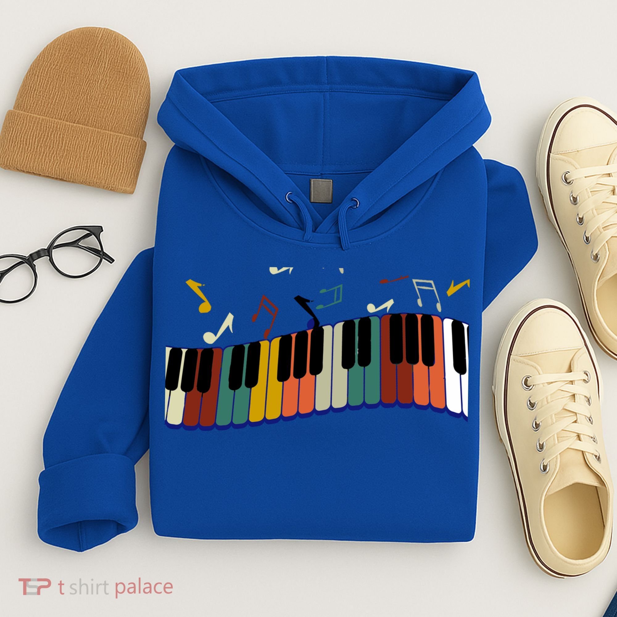 Piano Keyboard For Piano Player Keyboardist Gift Hoodie