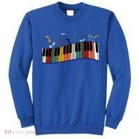 Piano Keyboard For Piano Player Keyboardist Gift Sweatshirt thumb 0