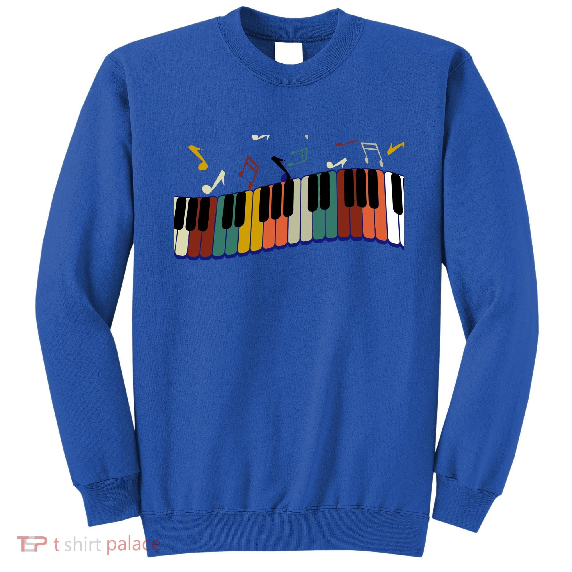 Piano Keyboard For Piano Player Keyboardist Gift Sweatshirt