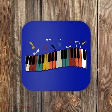 Piano Keyboard For Piano Player Keyboardist Gift Coaster