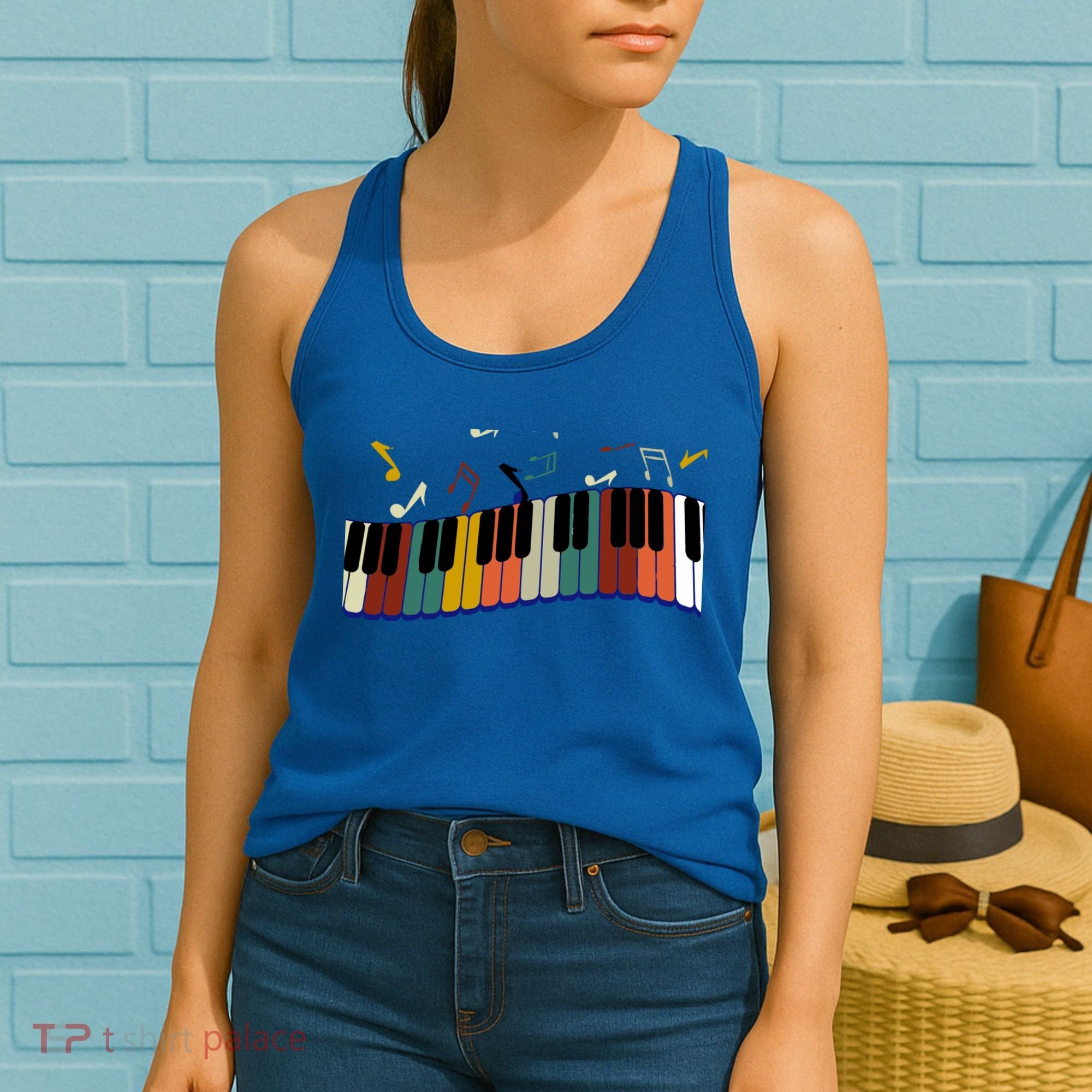 Piano Keyboard For Piano Player Keyboardist Gift Women's Tank Top