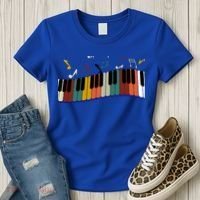 Piano Keyboard For Piano Player Keyboardist Gift Women's T-Shirt thumb 3