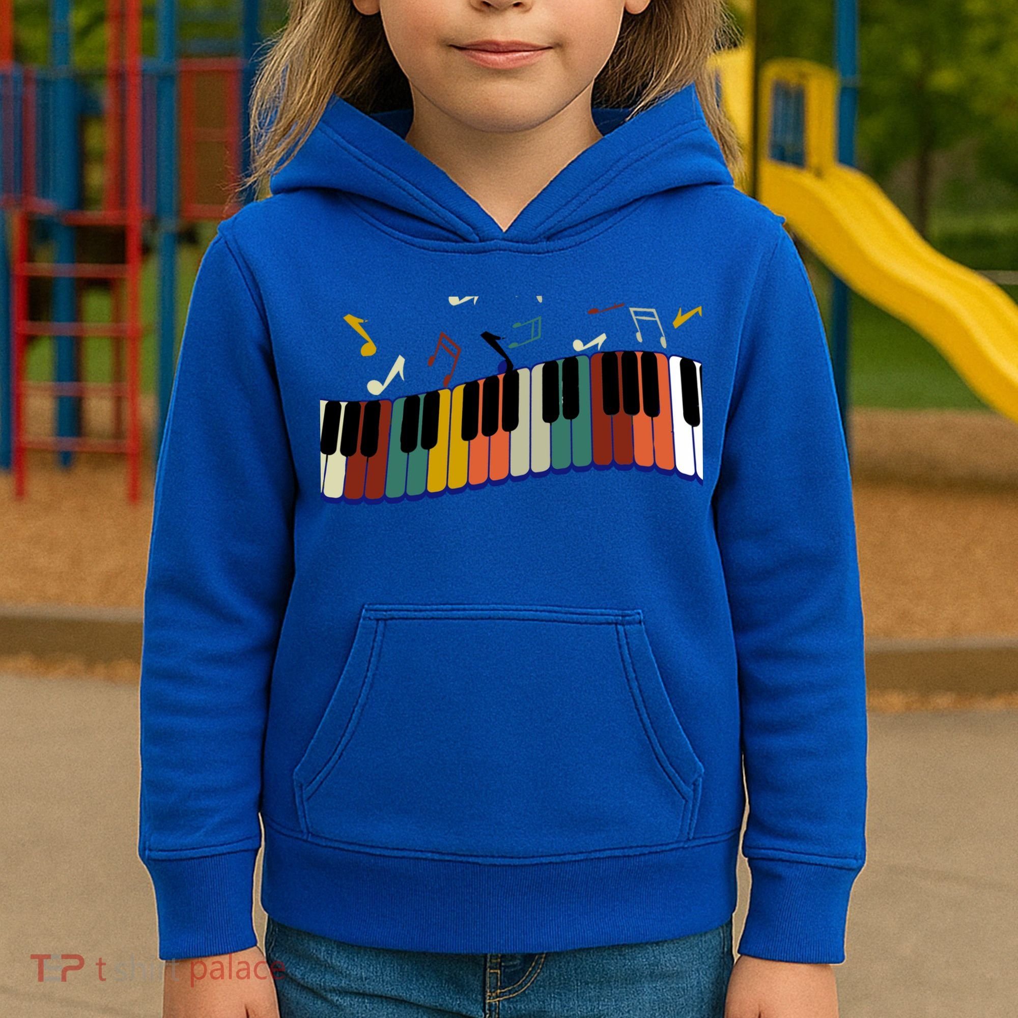 Piano Keyboard For Piano Player Keyboardist Gift Kids Hoodie