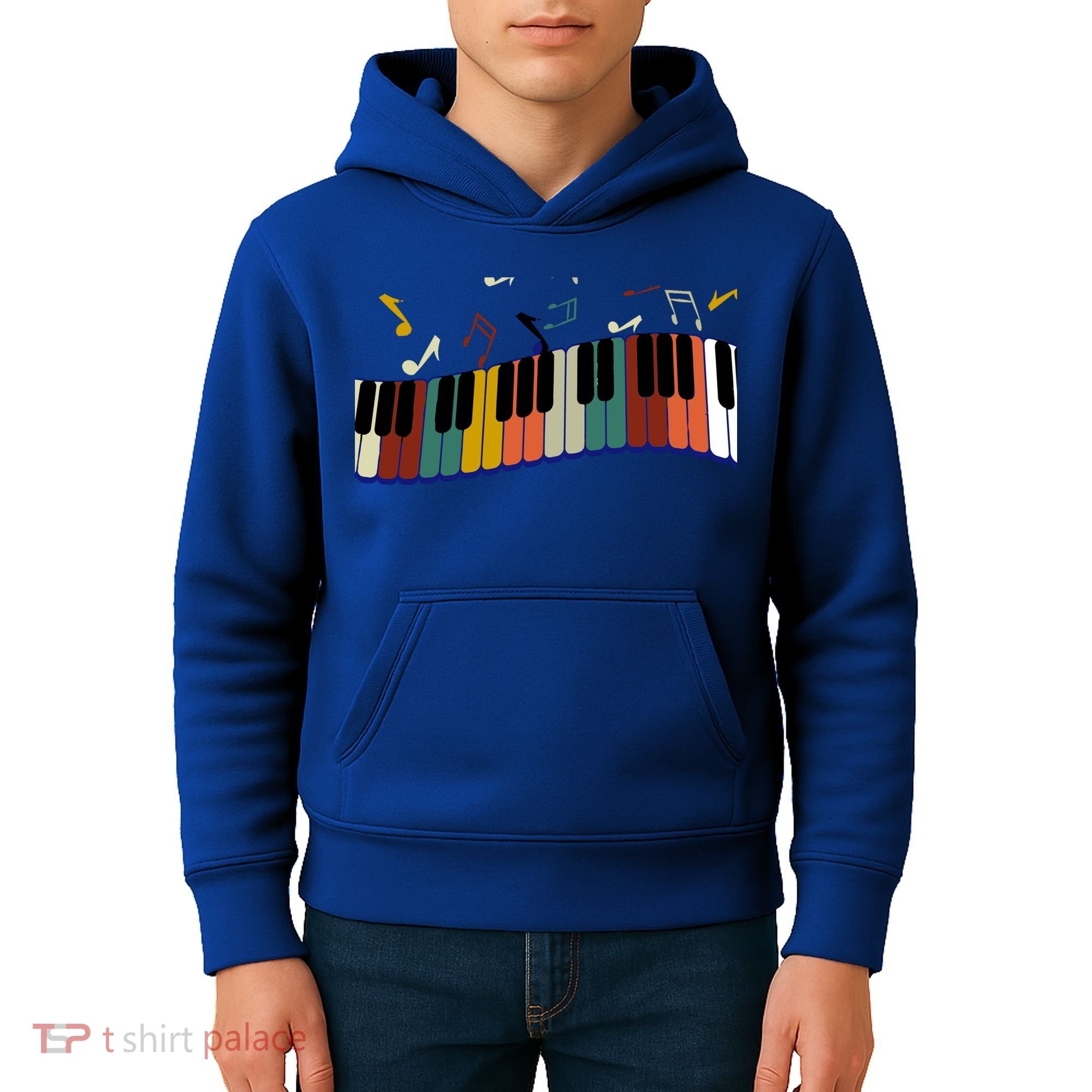 Piano Keyboard For Piano Player Keyboardist Gift Kids Hoodie