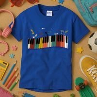 Piano Keyboard For Piano Player Keyboardist Gift Kids T-Shirt thumb 3