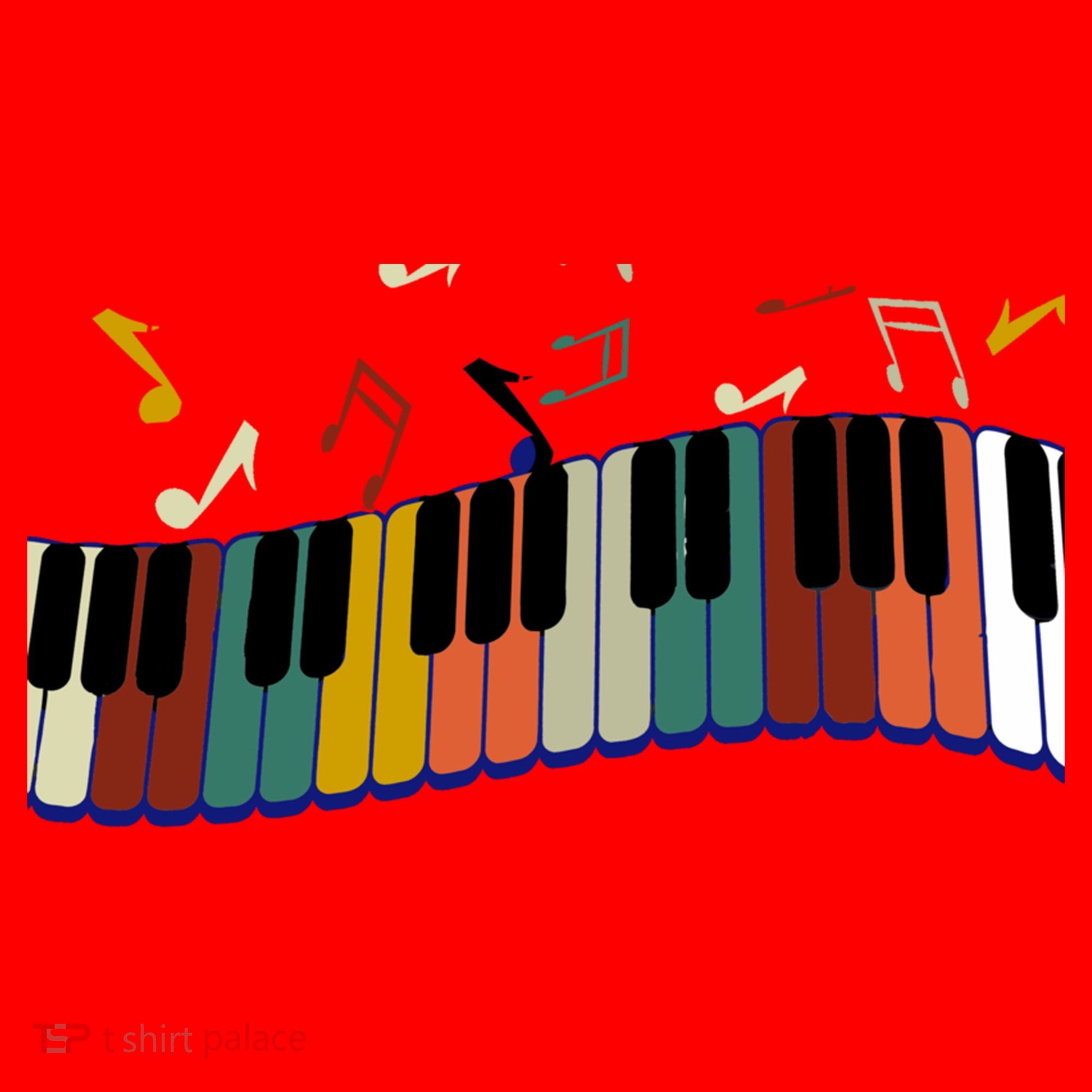 Piano Keyboard For Piano Player Keyboardist Gift Santa Hat