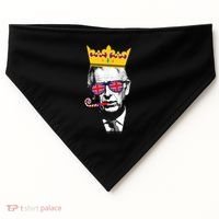 Party King Funny Coronation King Charles Union Jack & Crown USA-Made Doggie Bandana thumb 0