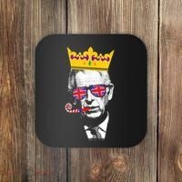 Party King Funny Coronation King Charles Union Jack & Crown Coaster thumb 0