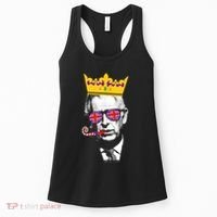 Party King Funny Coronation King Charles Union Jack & Crown Women's Tank Top thumb 0