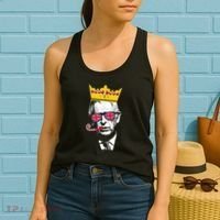 Party King Funny Coronation King Charles Union Jack & Crown Women's Tank Top thumb 2