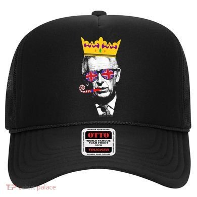 Party King Funny Coronation King Charles Union Jack & Crown Hat