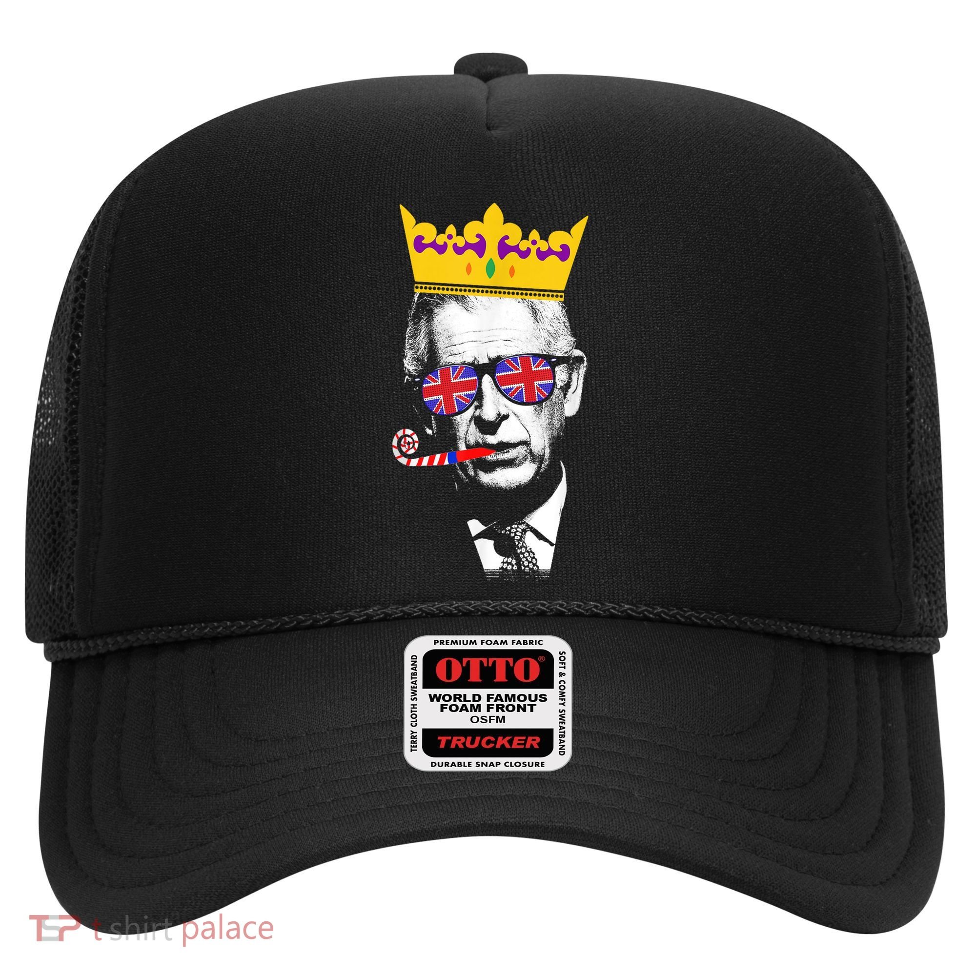 Party King Funny Coronation King Charles Union Jack & Crown Hat