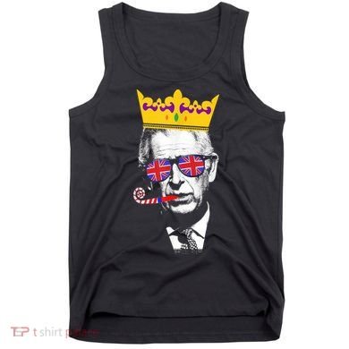 Party King Funny Coronation King Charles Union Jack & Crown Tank Top