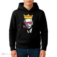 Party King Funny Coronation King Charles Union Jack & Crown Kids Hoodie thumb 4