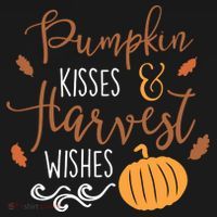 Pumpkin Kisses Harvest Wishes Coaster thumb 2