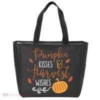 Pumpkin Kisses Harvest Wishes Tote Bag thumb 0