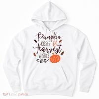 Pumpkin Kisses Harvest Wishes Hoodie thumb 0