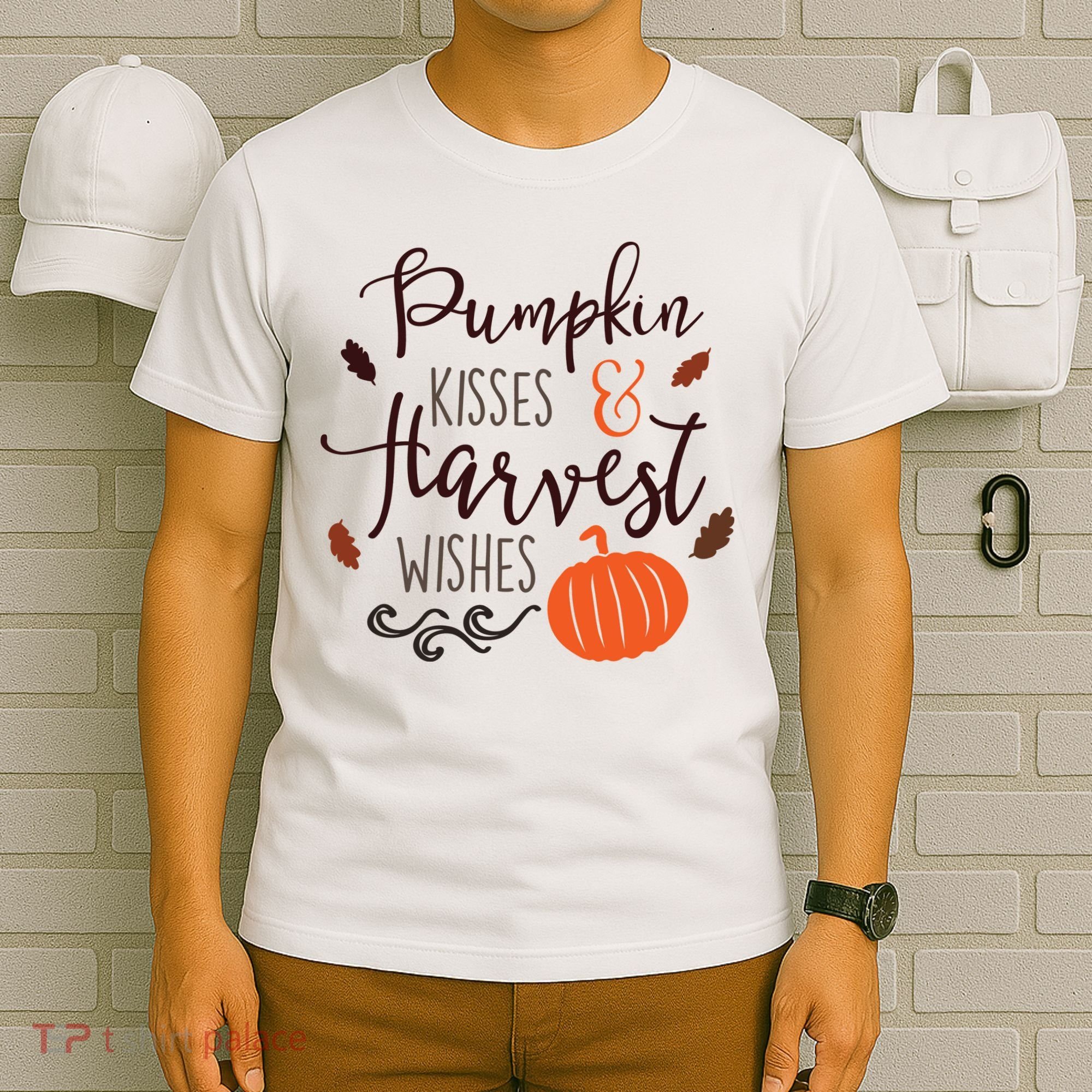 Pumpkin Kisses Harvest Wishes T-Shirt