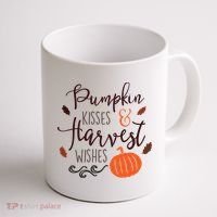 Pumpkin Kisses Harvest Wishes Coffee Mug thumb 1