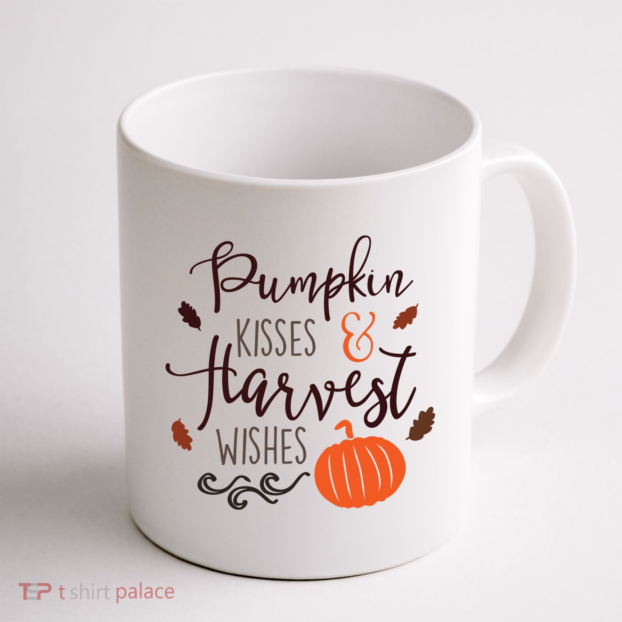 Pumpkin Kisses Harvest Wishes Coffee Mug