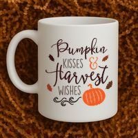 Pumpkin Kisses Harvest Wishes Coffee Mug thumb 2