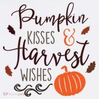 Pumpkin Kisses Harvest Wishes Women's Hoodie thumb 2