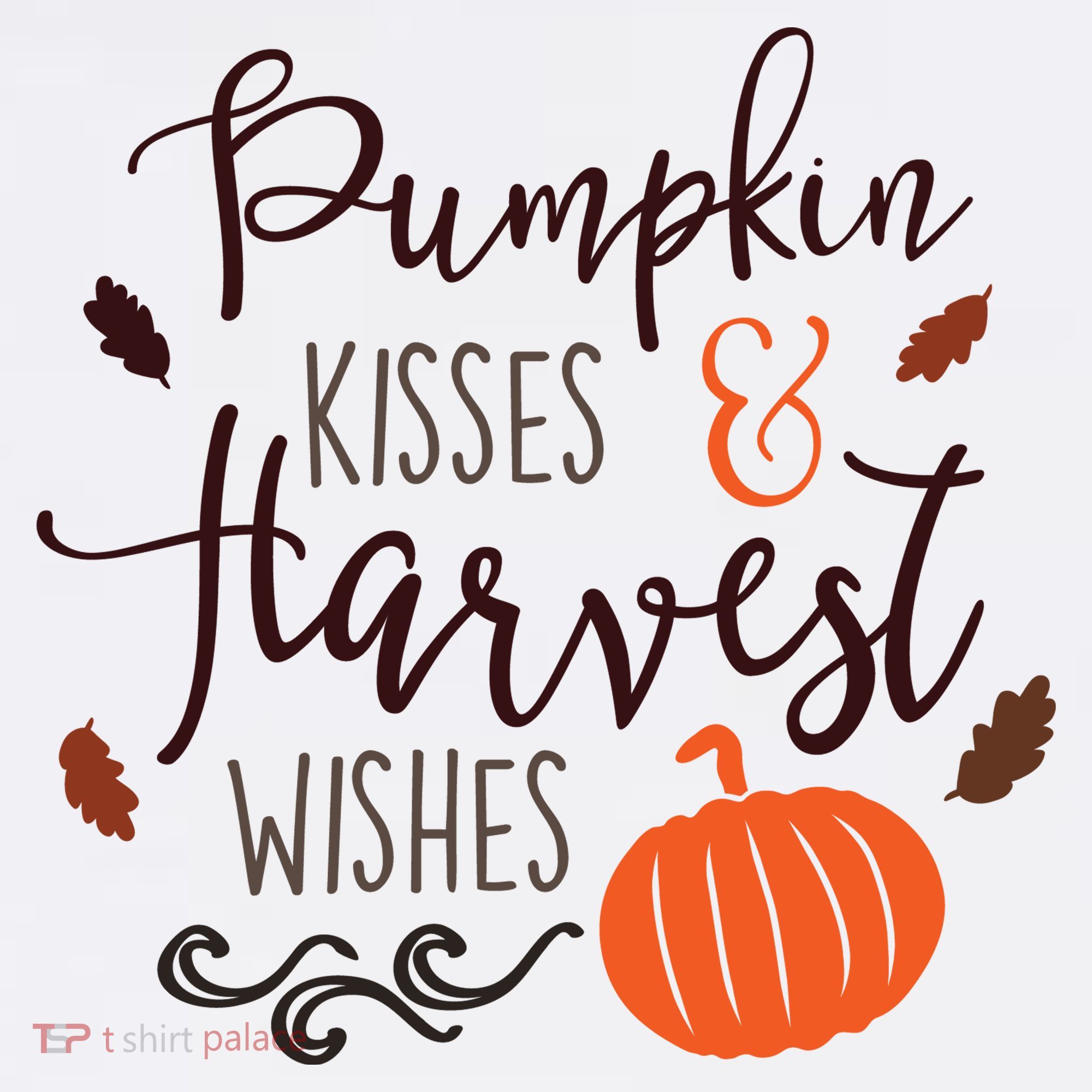 Pumpkin Kisses Harvest Wishes Women's Hoodie