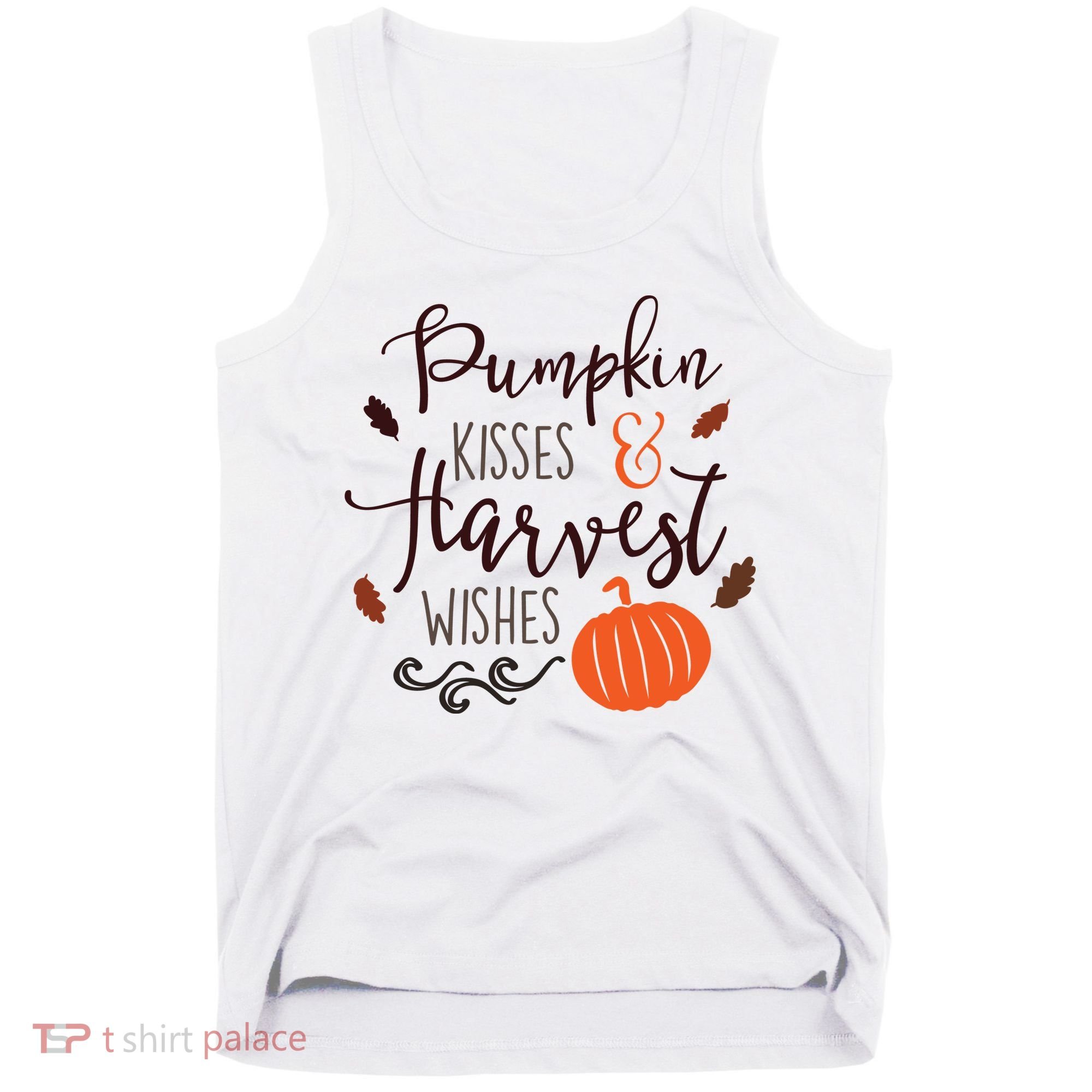Pumpkin Kisses Harvest Wishes Tank Top