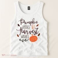 Pumpkin Kisses Harvest Wishes Tank Top thumb 2