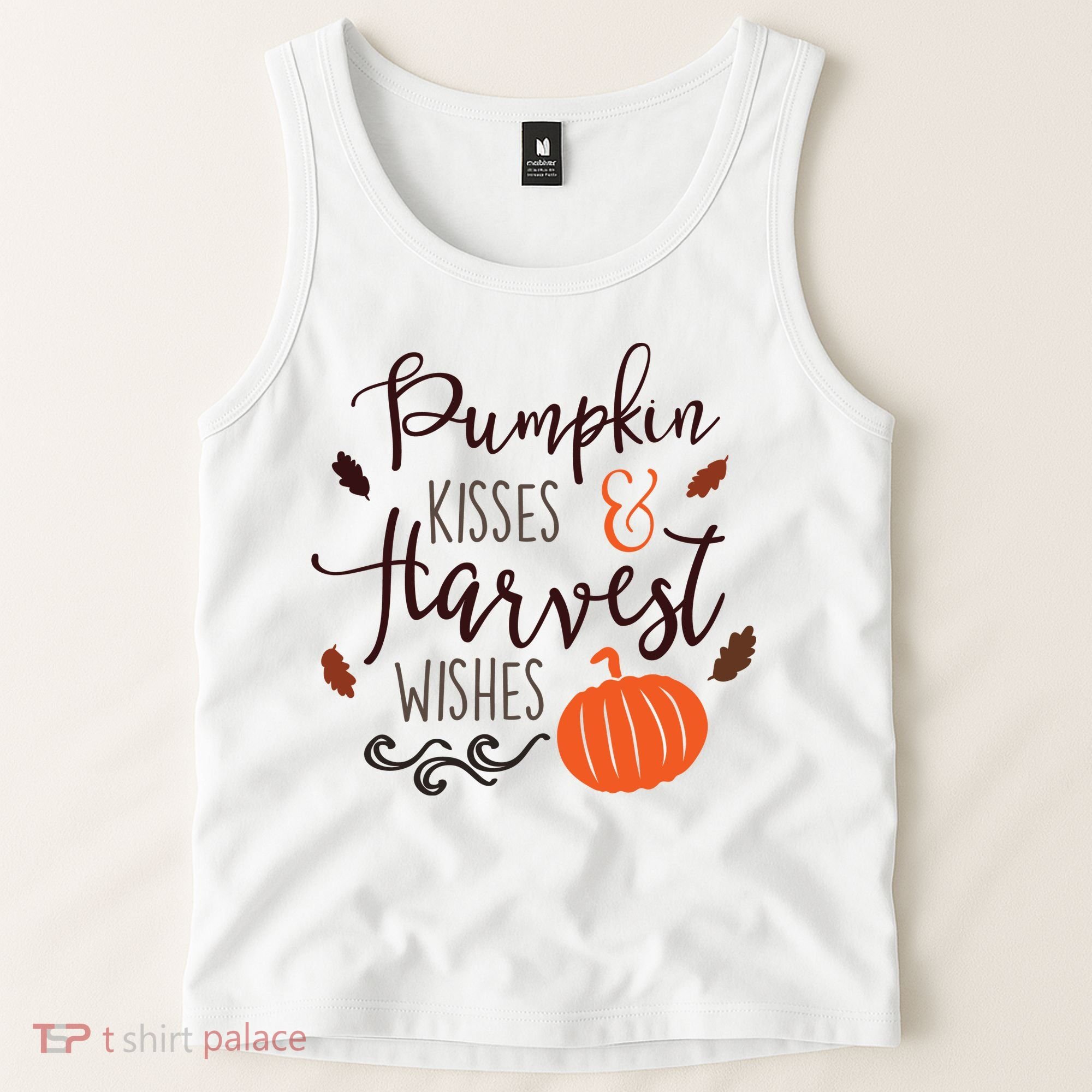Pumpkin Kisses Harvest Wishes Tank Top