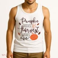 Pumpkin Kisses Harvest Wishes Tank Top thumb 3