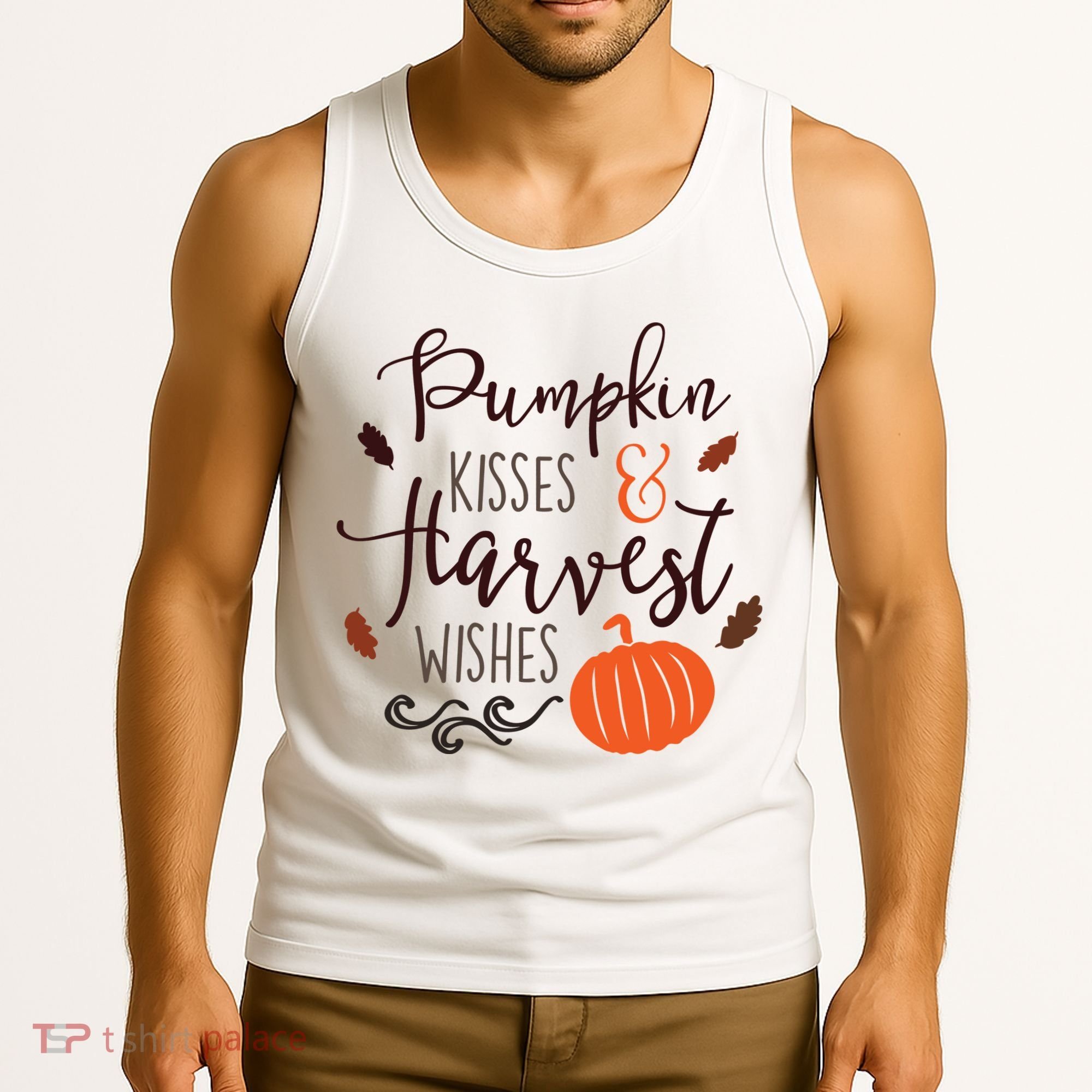 Pumpkin Kisses Harvest Wishes Tank Top