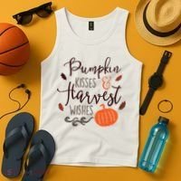 Pumpkin Kisses Harvest Wishes Tank Top thumb 4