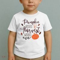 Pumpkin Kisses Harvest Wishes Toddler T-Shirt thumb 2